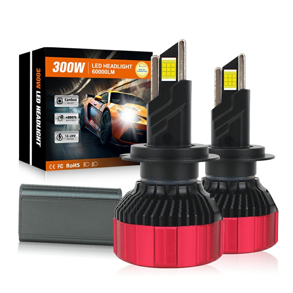 Raych R9 Max LED Headlight Bulb Super Bright H7 H11 9005 9006 9012 H4 Auto 300W 60000lm Lighting System for Car Truck IP68 Kit